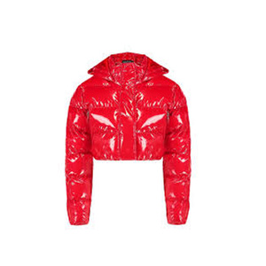 Patrón de 3 colores al por mayor en blanco personalizado hombres impermeable liso a prueba de viento chaqueta de nylon hinchada - Product Image 2