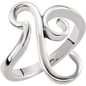 Stuller Freeform <b>Ring</b> 50808:102P 14KW for Gift Occasions - Product Image 1