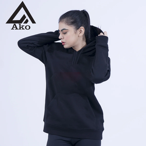 Unisex Oversized <b>Black</b> Hoodie Heavyweight <b>Fleece</b> Pullover with Kangaroo Pocket & Drawstring Hood Style Streetwear By Ako - Product Image 1