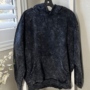 Fabricante recortado pantalla impresa pulóver liso sin cuerdas bolsillo personalizado peso pesado 500GSM Vintage ácido lavado con capucha para hombre - Product Image 5