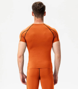 Sublimated Fight Rash Guard with Stretch <b>Compression</b> Fit Full and Short Sleeve for BJJ MMA Jiu Jitsu Kimono De Jiu Jitsu - Product Image 2
