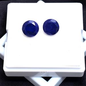 Lapislázuli Natural de alta calidad, piedra preciosa facetada de 10mm, 6 Cts, joyería de corte circular Afgani, piedra suelta azul de Iroc Sales - Product Image 6