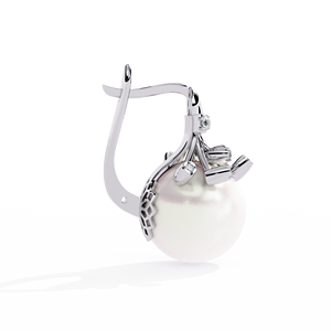 Gran oferta, pendientes de gota de perlas certificados IGI de oro de 14K y 18K clásicos románticos con piedras preciosas de diamante cultivadas en laboratorio, regalo para mujer - Product Image 4