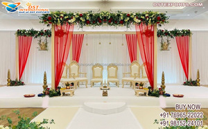 Chaises de mariage ouvertes en bois Mandap Vidhi Chaises de mariage indien traditionnel Chaises de Sankheda Mandap Nouveau design Meubles de mariage Mandap UK - Product Image 6