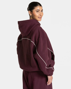 Sudadera con capucha y pantalones para hombre y mujer con logotipo bordado de Jacquard personalizado, suéter de algodón de punto cuadrado con hombros caídos - Product Image 5