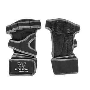 Wolson Industry Gants de gymnastique en silicone demi-doigt respirants Fitness Workout Sports Bodybuilding Logo personnalisé Unisexe de haute qualité - Product Image 1