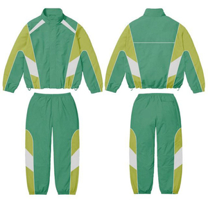 Street Wear Zip Wind Breaker Chándal Peso pesado Raya reflectante Sublimación Wind Breaker Nylon Chándal para hombres - Product Image 5