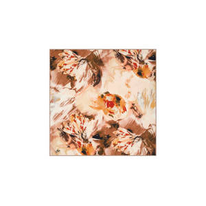 Floral Cotton Silk Chiffon <b>Square</b> <b>Scarf</b>-Fashion Handkerchief - Product Image 1