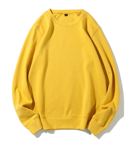 Custom Unisex Thick Crew Neck 100% Cotton Winter Heavyweight Drop Shoulder <b>Pullover</b> Sweatshirt - Product Image 4