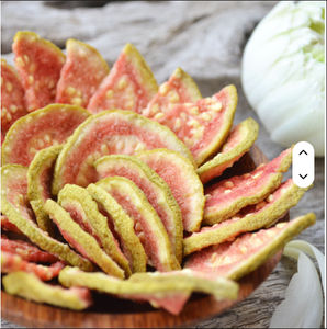 Crujiente de guayaba seca crujiente, bocadillo saludable, crujiente irresistible, 100% bondad natural - Product Image 4