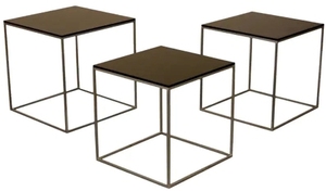 Tables imbriquées en métal à usage multiple, légères et multicolores, pour la décoration de la maison, du bureau, du restaurant et du salon. - Product Image 2