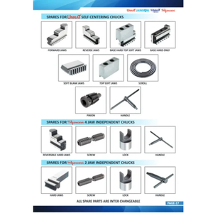 Mandrin à 3 mâchoires de haute précision avec base, mâchoires dures et souples pour tours, au meilleur prix - Product Image 2