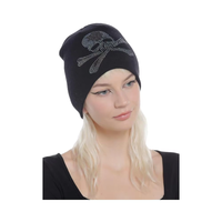 Bonnet d'hiver de luxe en strass de haute qualité, logo personnalisé, orné de cristaux, bonnet tricoté unisexe pour adulte, fabricant OEM ODM Bling