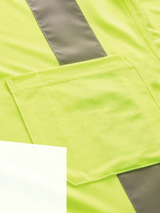 T-shirt de sécurité haute visibilité pour hommes 100% Chemise évacuant l'humidité en polyester pour la construction T-shirt réfléchissant pour hommes - Product Image 3