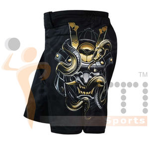 กางเกงขาสั้น MMA ของผู้ชายสำหรับ2024กางเกงฝึกซ้อมออกกำลังกายต่อสู้พิมพ์ซับลิเมชัน - Product Image 3