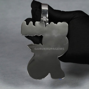 จี้ฮิปฮอปสีเงินแท้925ประณีตของผู้ชายพร้อมเพชรโมอิสซาไนต์ตัดเพื่อเพิ่มความชัดเจนให้กับงานปาร์ตี้ - Product Image 6