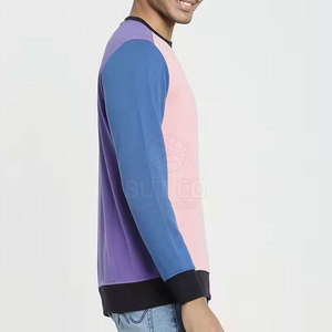 Usine directe meilleur prix hommes décontracté solide motif hiver sweat-shirt bas quantité minimale de commande pour la vente en gros en ligne - Product Image 3