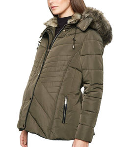 Long Goose <b>Parka</b> Coat for <b>Women</b> Outdoor <b>Winter</b> Quilted Jacket Stand Zipper Breathable Thick Hooded Outwear OEM Available - Product Image 5
