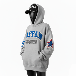 Sudadera con capucha de lana pesada Premium para mujer 340 GSM mezcla de algodón grueso jersey de gran tamaño con logotipo bordado personalizado sudaderas básicas para mujer - Product Image 4