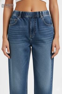 กางเกงยีนส์ทรงแบ็กกี้สีดำลำลองสำหรับผู้ชาย ปี 2025 สไตล์สตรีทแวร์ ลุคเว่อร์ๆ แบบคาร์โก้ กางเกงยีนส์ทรงจ็อกกิ้งสำหรับผู้ชาย สามารถปรับแต่งได้ - Product Image 5