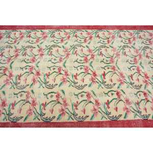 Tapis turc 5,1 x 8,8 pieds, grand tapis vintage, tapis en laine marocaine rouge - Product Image 5