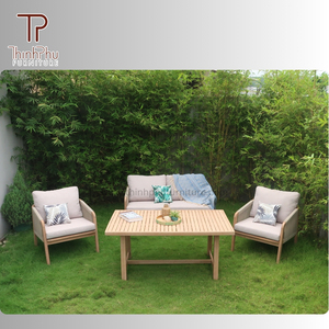 Personnalisable OEM ODM contemporain en bois massif pliable extérieur meubles de jardin canapé ensemble salle à manger Restaurant salon cuisine - Product Image 3