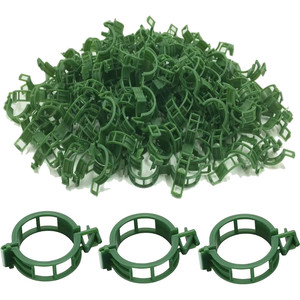 TG71407 Lot de 100 pinces de fixation pour tomates, pousses de haricots, tiges – Accessoire d'outillage de jardin - Product Image 1