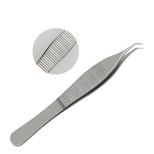 Pinset bedah gigi melengkung medis baja tahan karat presisi tinggi untuk penggalian transplantasi rambut - Product Image 5