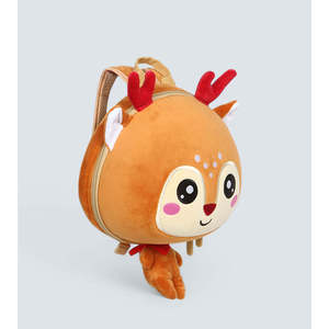 Mochila Infantil de Peluche con Diseño de Ciervo 3D, Ligera e Impermeable, Marca Tykle - Product Image 1