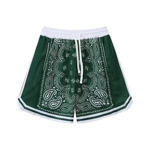 Basket-ball été Sublimation Stretch Dtg impression 100% Polyester 5 pouces entrejambe logo personnalisé vêtements de sport maille hommes Shorts - Product Image 1