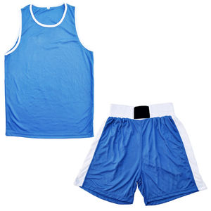 100% poliéster nueva moda mejor calidad al por mayor uniformes de boxeo rojos aduanas impreso Chaleco de boxeo y conjunto corto OEM 2025 - Product Image 3