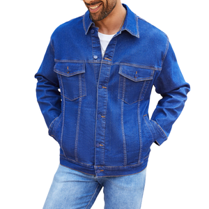 Veste en jean bleu vintage de haute qualité pour hommes, vêtements d'extérieur élégants de style classique pour la mode intemporelle et les vestes modernes pour hommes - Product Image 3