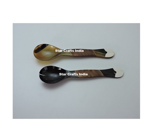 Ensemble de saladiers en corne au design personnalisé, écologiques, compatibles lave-vaisselle, accessoires de cuisine, design américain moderne - Product Image 1