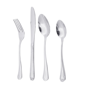 Competitive Price Directly Supply Stainless Steel Cutlery Set, Silver Mirror Finishing Unique Design <b>Flatware</b> For Wedding Events - Product Image 2
