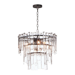 The Modern Warren 9-Light Steel & Glass Pendant From Maxim Lighting's Warren Collection - Product Image 1