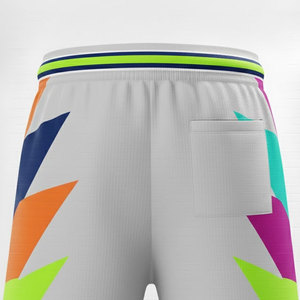 Pantalones Cortos Clásicos de Baloncesto de Pana con Rayas Laterales en Contraste, Impermeables y Transpirables para un Rendimiento Duradero en la Cancha - Product Image 4