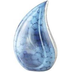 URNE TEARDROP GRAVÉE EN ALUMINIUM NOUVELLE ARRIVÉE URNE TEARDROP GRAVÉE EN MÉTAL AVEC ÉMAIL BLANC FINI pour USAGE FUNÉRAIRE - Product Image 5