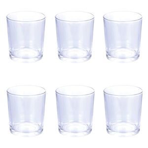 Set di 6 Bicchieri in Vetro Puro da 270ml, Eleganti Bicchieri per Bevande - Product Image 1