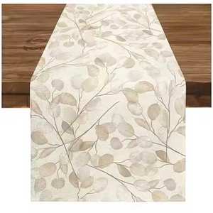 Meilleure vente 100% pur coton chemin de table nouveau Style qualité supérieure personnalisé imprimé brodé tissé techniques - Product Image 6