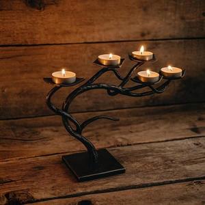 Hot Selling Cast Aluminium <b>Candle</b> <b>Stick</b> Holder for Dining Table and Home Decor Living Room <b>Candle</b> Holder for Hotels & Festivals - Product Image 4