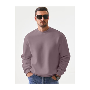 Sudadera Pull-Over de algodón 100% de peso pesado para hombre con logotipo personalizado 400 + GSM patrón sólido bordado de calidad superior para invierno - Product Image 2