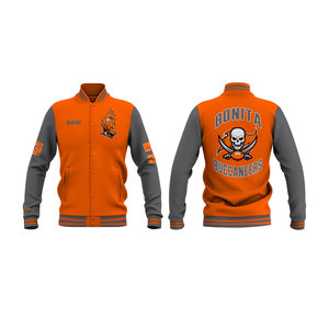 เสื้อแจ็กเก็ตขนสัตว์สำหรับผู้ชายปรับแต่งได้เสื้อแจ็กเก็ตเครื่องแบบฤดูหนาวพิมพ์หมายเลขชื่อและโลโก้ของคุณเอง - Product Image 4