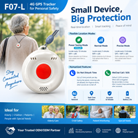 Traceur GPS intelligent 4G F07-L pour la sécurité personnelle des personnes âgées, localisateur d'urgence SOS