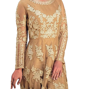 Top hợp thời trang của phụ nữ cộng với kích thước Hoàng gia thiết kế Bridal Wedding mặc thêu làm việc trên <span class=keywords><strong>Net</strong></span> cho đám cưới - Product Image 3