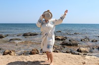 Peignoir à Capuche Turc en Coton Déshabillé Séchage Rapide Manches Longues Doux Femmes Hommes Bonne Qualité Maison Sauna Plage Taille Option
