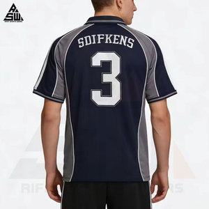 Nouveau maillot de football respirant et léger de haute qualité, imprimé au laser, avec logo personnalisé, short en polyester, ensemble de football pour - Product Image 4