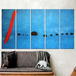 Foto vintage de construcción: Arte impreso en lienzo de un almuerzo en un rascacielos, JUEGO DE 5 LIENZOS - Product Image 1