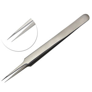 Professional Master Craft <b>Eyelash</b> Extension Tweezers Stainless Steel Precision <b>Application</b> in Gray Rocks - Product Image 5