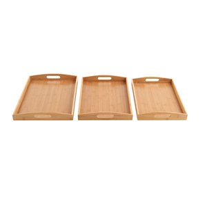 Plateau en bois de manguier de haute qualité avec poignée en métal Plateau de service en bois élégant parfait pour le petit déjeuner, le déjeuner, le dîner, la décoration - Product Image 6