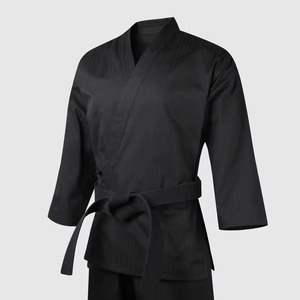 Uniformes de Taekwondo para hombres y mujeres, trajes de Karate unisex de algodón con logotipo personalizado, al por mayor, novedad - Product Image 2